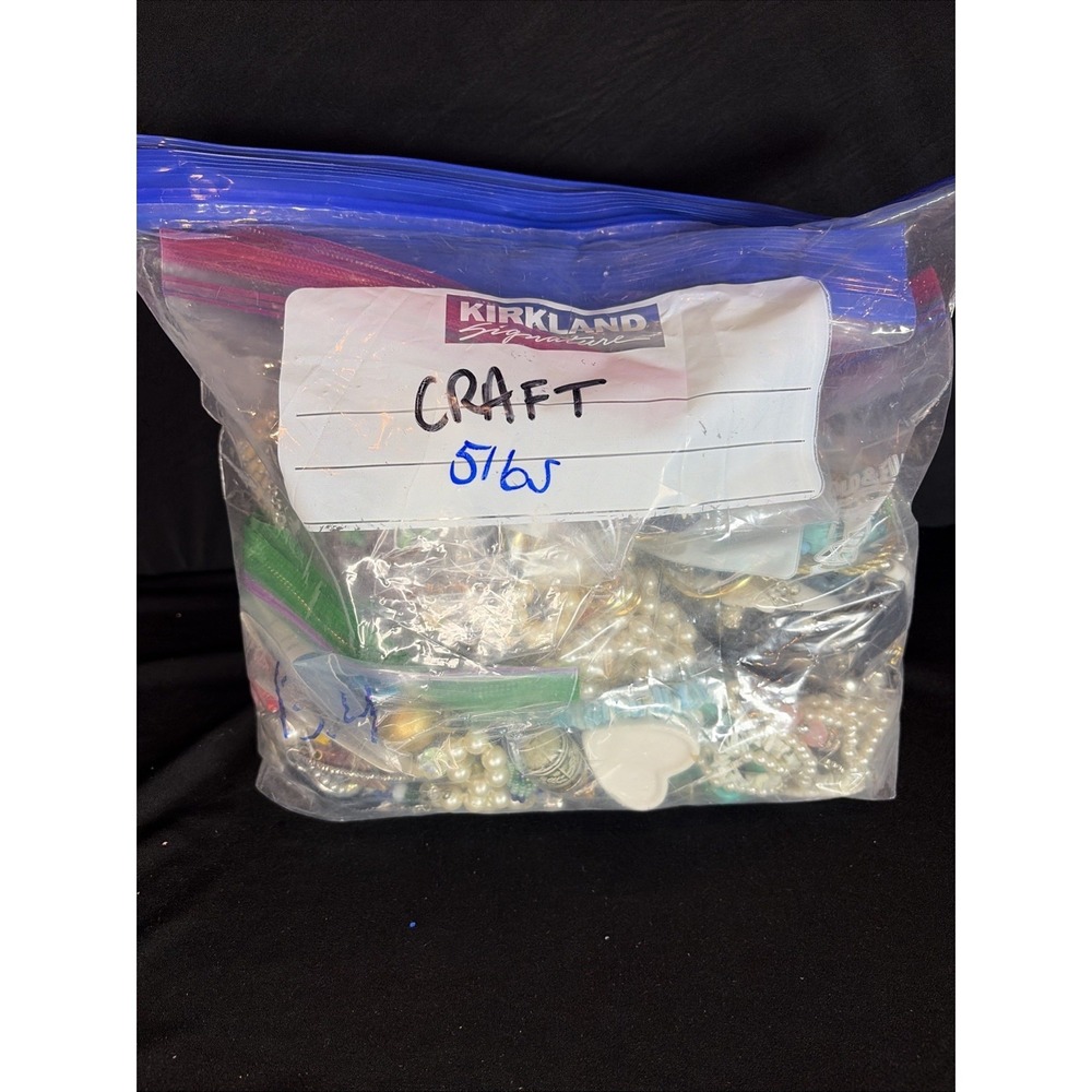 5 Lbs Jewelry Lot Pieces Parts Craft Repair Assort Mix